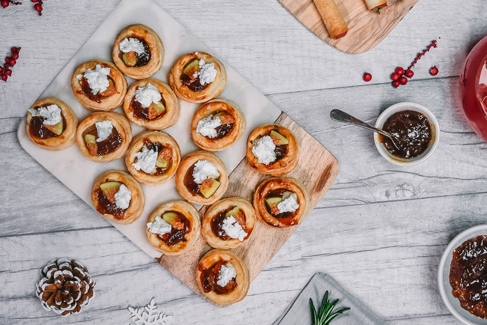 Fig & Goat Cheese Puff Pastry Roll